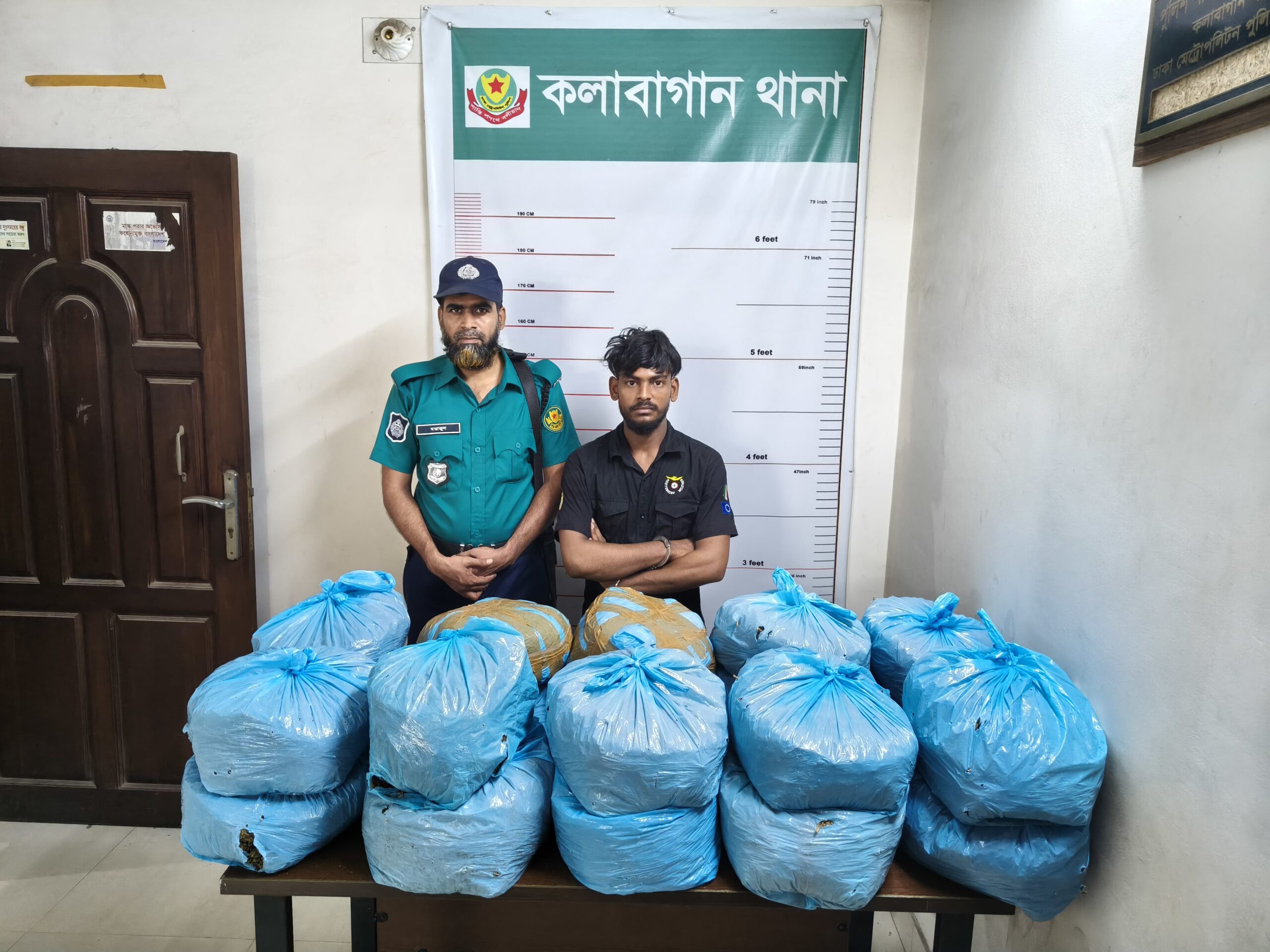 ৪০ কেজি গাঁজাসহ এলেক্স কাল্লু গ্রেফতার