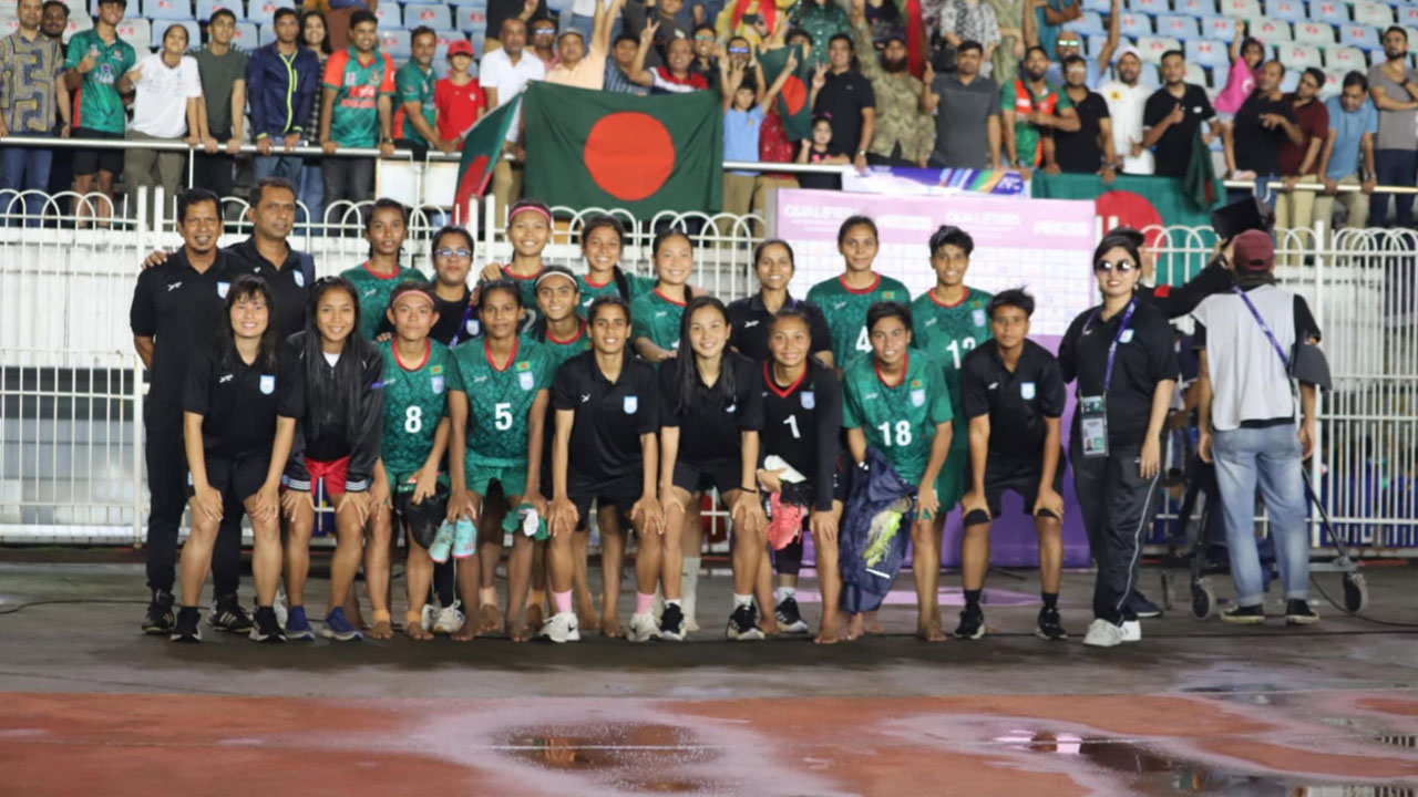 বাহরাইনকে ৭ গোলে হারিয়ে শুভ সূচনা বাংলাদেশের