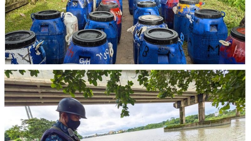 যৌথ অভিযানে প্রায় ৪ কোটি ৬৫ লক্ষ টাকা মূল্যের অবৈধ চিংড়ি রেণু জব্দ