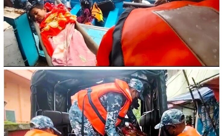 যাত্রীবাহী লঞ্চে গুরুতর অসুস্থ ব্যক্তিকে প্রয়োজনীয় চিকিৎসায় কোস্ট গার্ড