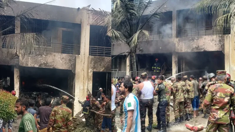 যুদ্ধবিমান বিধ্বস্তের ঘটনায় এখন পর্যন্ত ২৭ জন নিহত, এর মধ্যে ২৫ জনই শিশু।