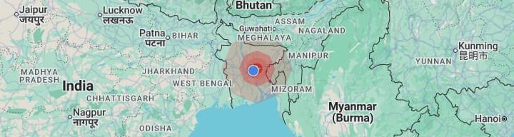 ৫.৭ মাত্রার ভূমিকম্প ঢাকায়