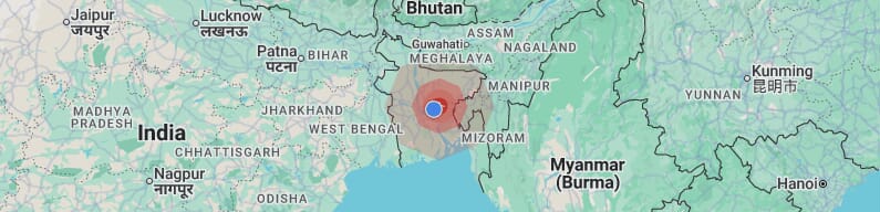 ৫.৭ মাত্রার ভূমিকম্প ঢাকায়