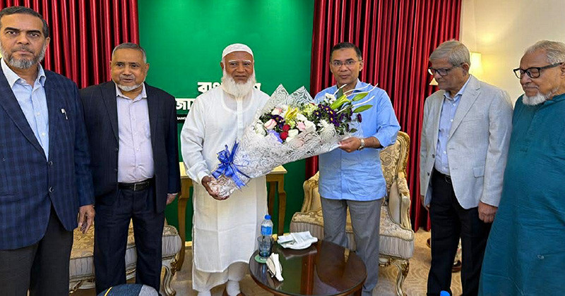 জামায়াত আমিরের বাসায় তারেক রহমান