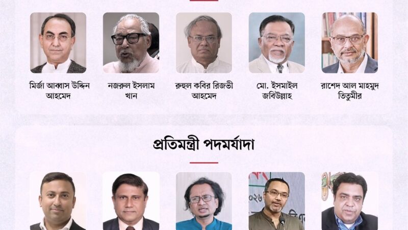 আব্বাস-রিজভীসহ ১০ জনকে উপদেষ্টা নিয়োগ